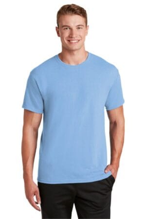 LIGHT BLUE 21M jerzees dri-power 100% polyester t-shirt