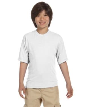 WHITE Jerzees 21B youth dri-power sport t-shirt