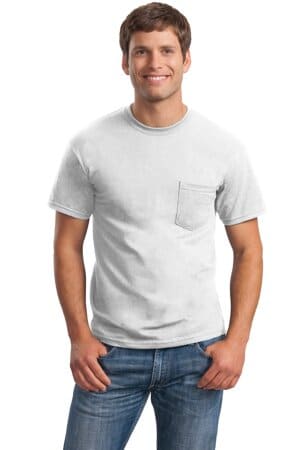 2300 gildan-ultra cotton 100% us cotton t-shirt with pocket