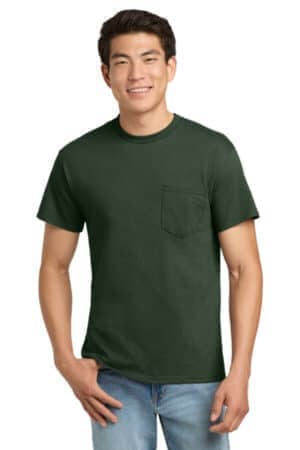 FOREST GREEN 2300 gildan-ultra cotton 100% us cotton t-shirt with pocket