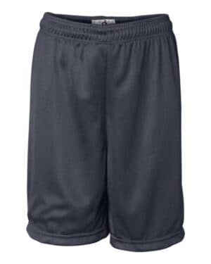 NAVY Badger 2237 youth mini mesh 6'' inseam shorts