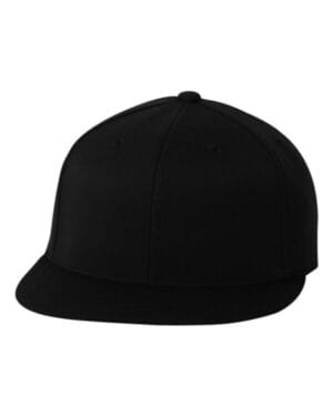 BLACK Flexfit 6210FF 210 flat bill cap