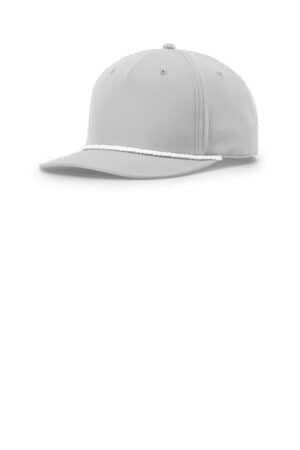 LIGHT GREY/ WHITE 258 richardson 5-panel classic rope cap
