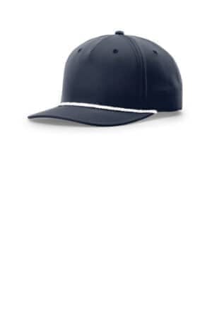 NAVY/ WHITE 258 richardson 5-panel classic rope cap