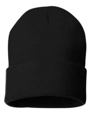 BLACK Sportsman SP12 12 solid cuffed beanie