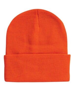 BLAZE ORANGE Sportsman SP12 12 solid cuffed beanie