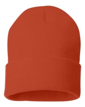 ORANGE Sportsman SP12 12 solid cuffed beanie