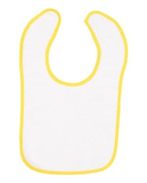 Rabbit skins 1003 infant contrast trim terry bib