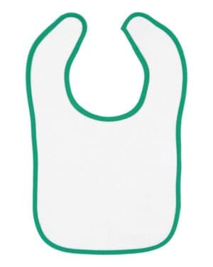 Rabbit skins 1003 infant contrast trim terry bib