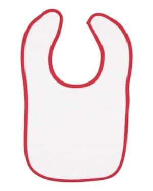 RED Rabbit skins 1003 infant contrast trim terry bib