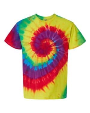 Dyenomite 200MS multi-color spiral tie-dyed t-shirt