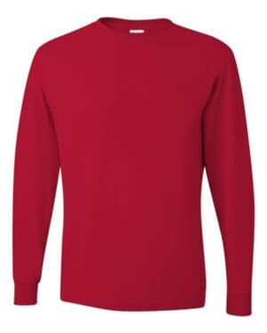 TRUE RED Jerzees 29LSR dri-power long sleeve 50/50 t-shirt