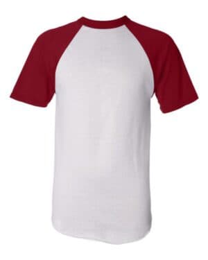 WHITE/ RED Augusta sportswear 423 short sleeve baseball jersey