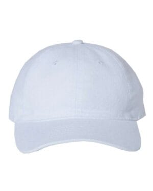 WHITE Sportsman 9610 heavy brushed twill unstructured cap