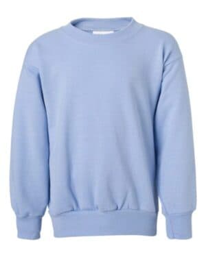 LIGHT BLUE Hanes P360 ecosmart youth crewneck sweatshirt
