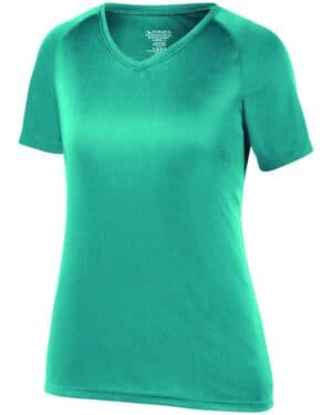 TEAL 2792 ladies' true hue technology attain wicking training t-shirt