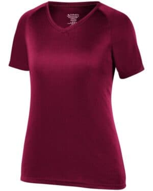 CARDINAL RED 2792 ladies' true hue technology attain wicking training t-shirt