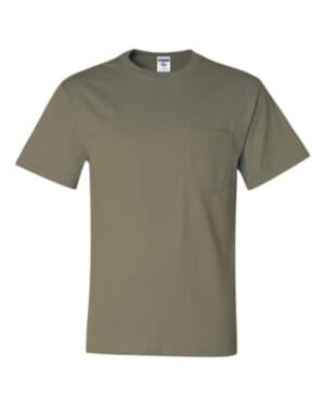 KHAKI Jerzees 29MPR dri-power 50/50 pocket t-shirt