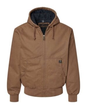 FIELD KHAKI 5020 cheyenne boulder cloth hooded jacket with tricot quilt lining