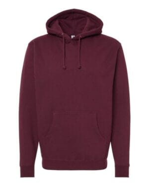 MAROON Independent trading co IND4000 heavyweight hooded sweatshirt