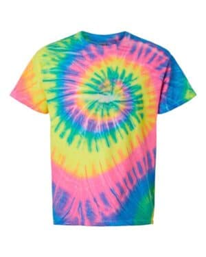 Dyenomite 200MS multi-color spiral tie-dyed t-shirt