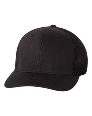 BLACK Flexfit 6511 trucker cap