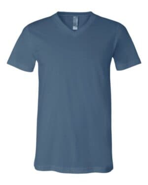 STEEL BLUE Bella canvas 3005 jersey v-neck tee
