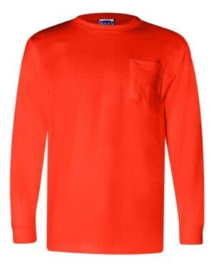 Bayside 3055 union-made long sleeve pocket t-shirt