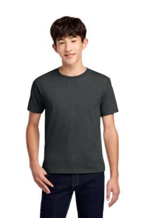 BLACK HEATHER BLACK HEATHER 29B jerzees-youth dri-power 50/50 cotton/poly t-shirt
