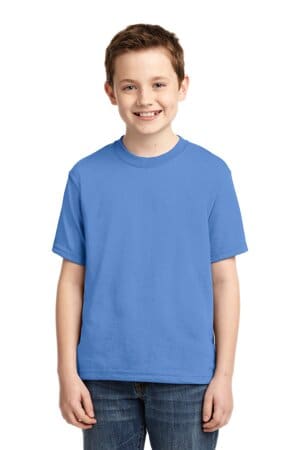 COLUMBIA BLUE 29B jerzees-youth dri-power 50/50 cotton/poly t-shirt