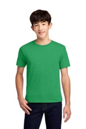 IRISH GREEN HEATHER 29B jerzees-youth dri-power 50/50 cotton/poly t-shirt