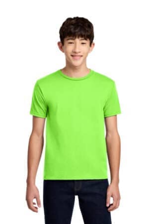 NEON GREEN 29B jerzees-youth dri-power 50/50 cotton/poly t-shirt
