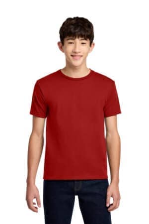 TRUE RED 29B jerzees-youth dri-power 50/50 cotton/poly t-shirt