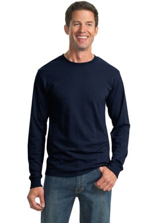NAVY 29LS jerzees-dri-power 50/50 cotton/poly long sleeve t-shirt