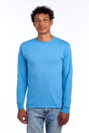 COLUMBIA BLUE 29LS jerzees-dri-power 50/50 cotton/poly long sleeve t-shirt