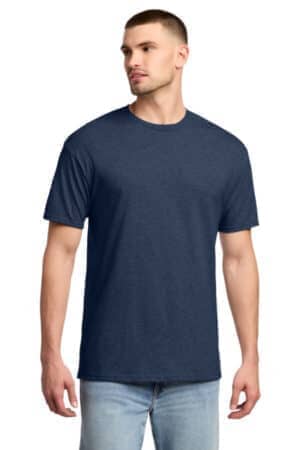 VINTAGE HEATHER NAVY 29M jerzees-dri-power 50/50 cotton/poly t-shirt