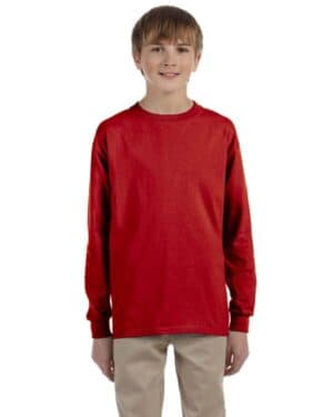 TRUE RED Jerzees 29BL youth dri-power active long-sleeve t-shirt