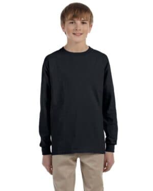 BLACK Jerzees 29BL youth dri-power active long-sleeve t-shirt