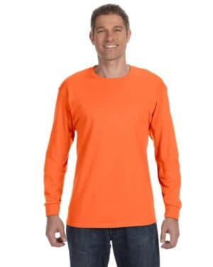 SAFETY ORANGE Jerzees 29L adult dri-power active long-sleeve t-shirt