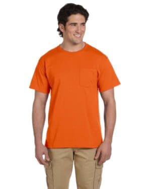 SAFETY ORANGE Jerzees 29P adult dri-power active pocket t-shirt