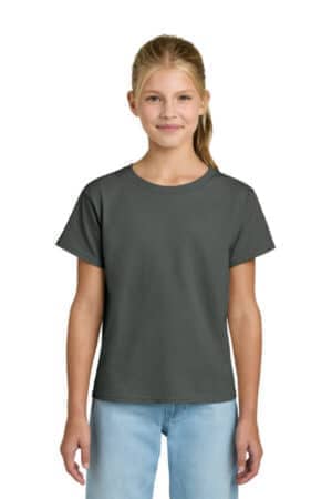 CHARCOAL CHARCOAL 3000B gildan youth light cotton tee