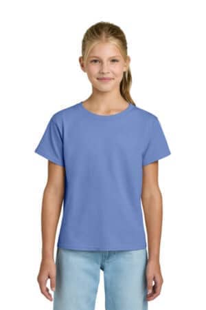VIOLET 3000B gildan youth light cotton tee