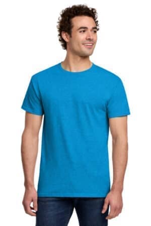 HEATHER SAPPHIRE 3000 gildan light cotton tee