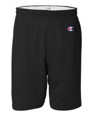 BLACK Champion 8187 cotton gym shorts