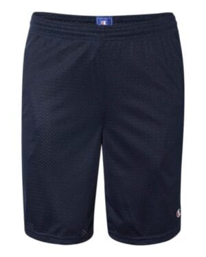 NAVY Champion S162 polyester mesh 9 shorts with pockets