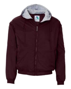 MAROON Augusta sportswear 3280 fleece lined hooded jacket
