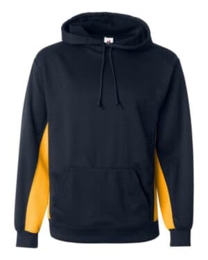 NAVY/ GOLD Badger 1454 performance fleece hooded sweatshirt