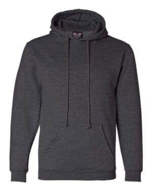 CHARCOAL HEATHER Bayside 960 usa-made hooded sweatshirt