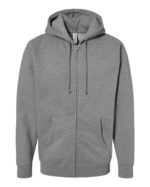 GUNMETAL HEATHER Independent trading co IND4000Z heavyweight full-zip hooded sweatshirt