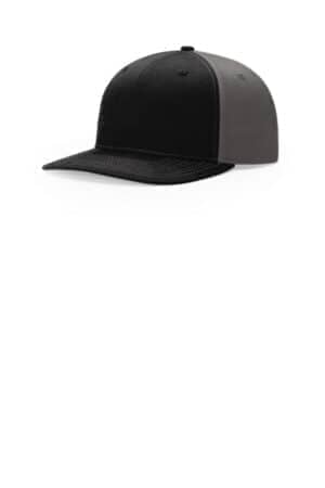 BLACK/ CHARCOAL 312 richardson solid twill trucker